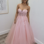 baby pink ballgown