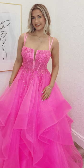 lyle pink ballgown