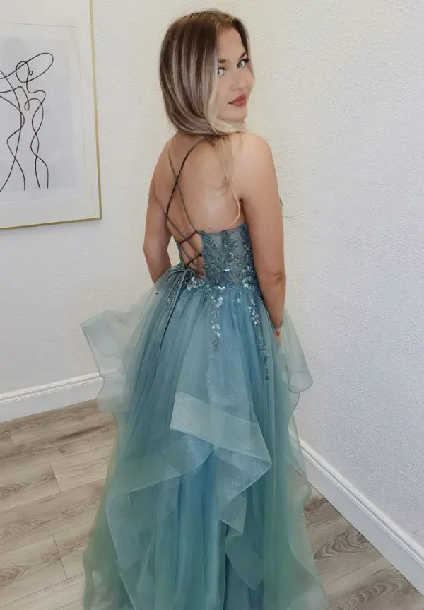 sage ballgown