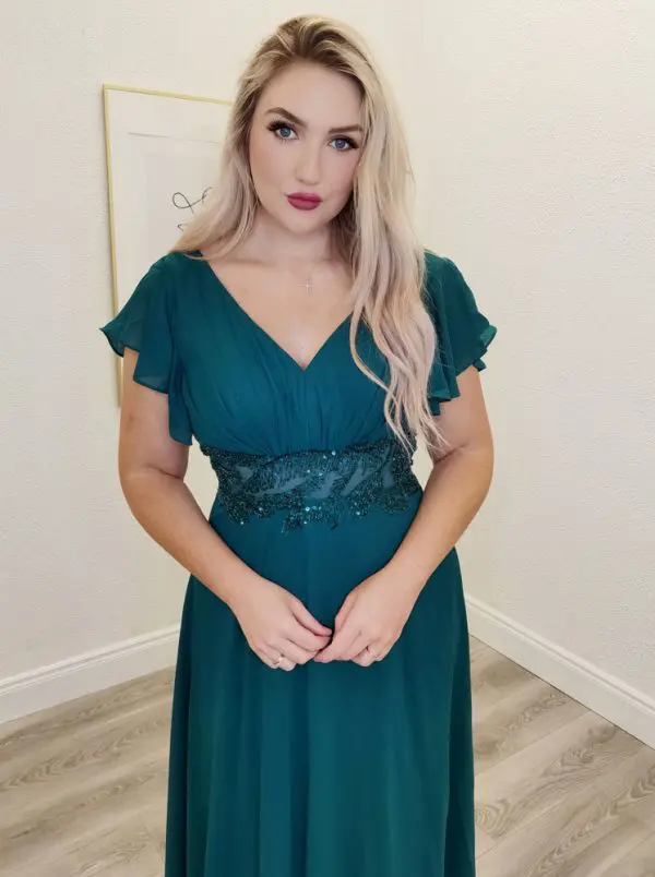 clara emerald bridesmaid