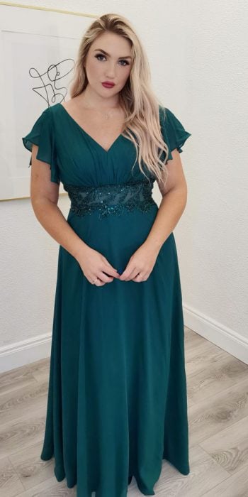 clara emerald bridesmaid