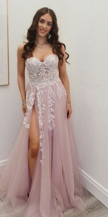 esmay blush ballgown