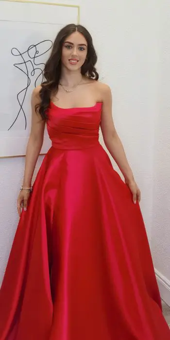 lulu red ballgown