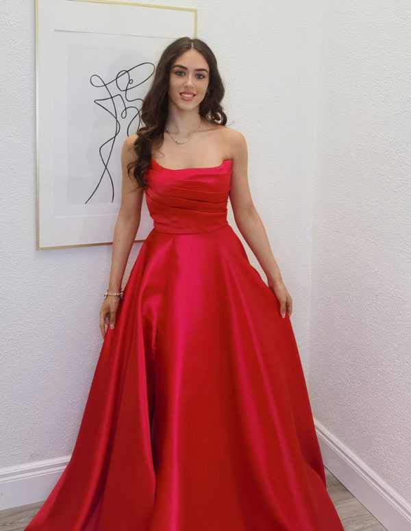 lulu red ballgown