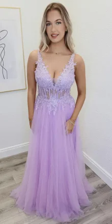 Zita Lilac Ballgown