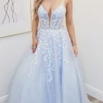 anna light blue ballgown