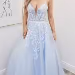 anna light blue ballgown