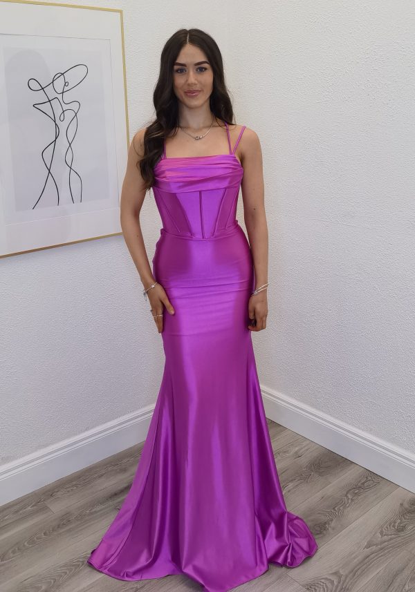 desi magenta gown