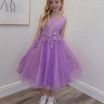 ella lilac confirmation dress