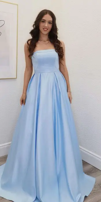 kelley light blue ballgown