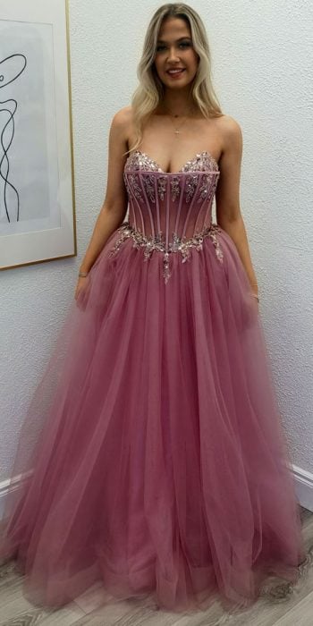 melody pink ballgown