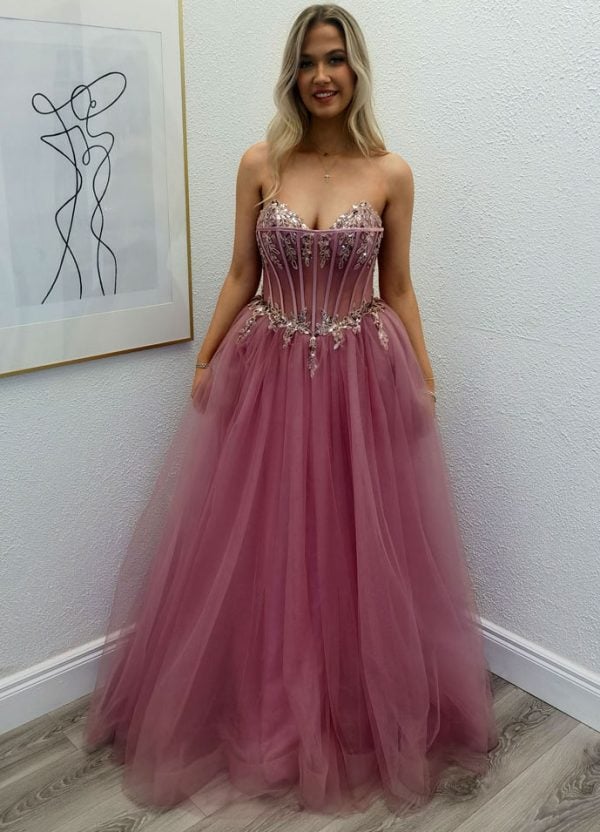 melody pink ballgown