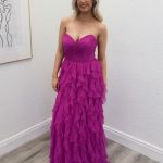 nikki magenta gown