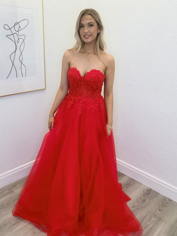 phoenix red ballgown