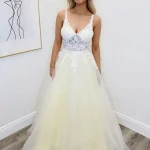 reign lemon ballgown