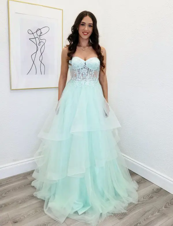 steph mint ballgown