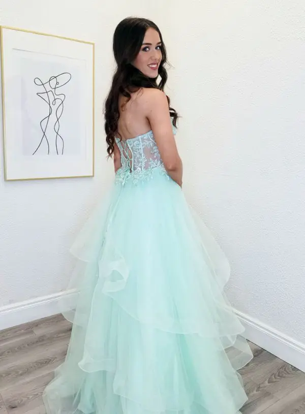 steph mint ballgown