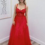 yazmin red ballgown