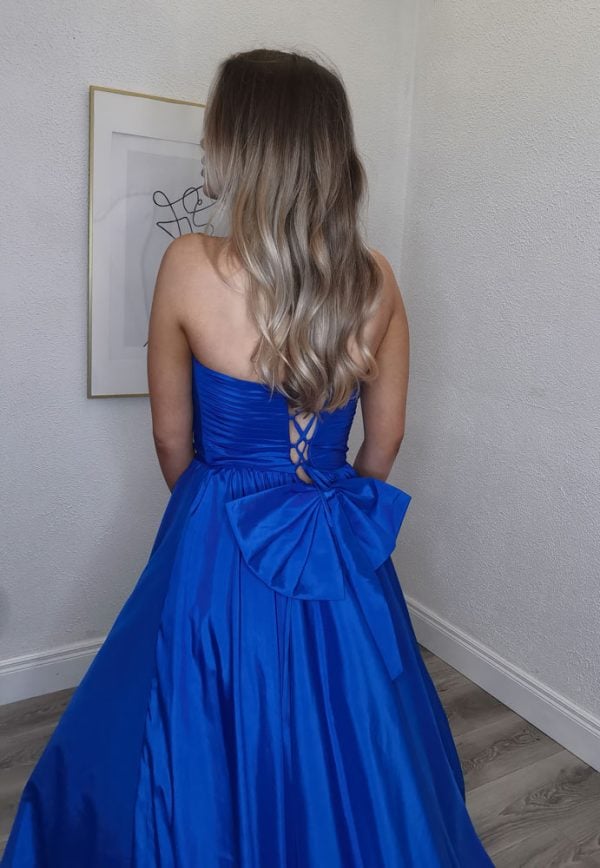 royal blue ballgown