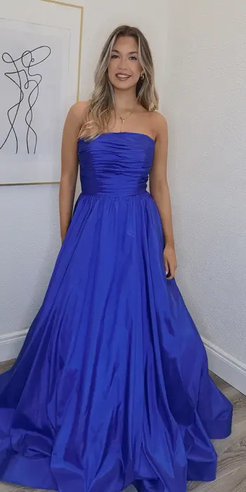 royal blue ballgown