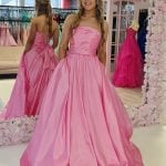 tia pink ballgown