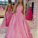 tia pink ballgown
