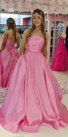 tia pink ballgown
