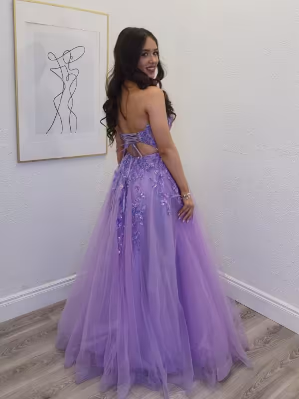 ailbhe lilac sparkle ballgown