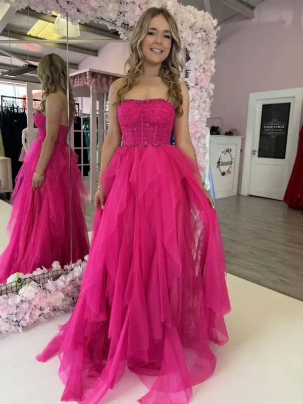 bia pink strapless ballgown bia pink strapless ballgown