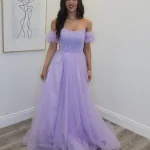 kity lilac corset ballgown