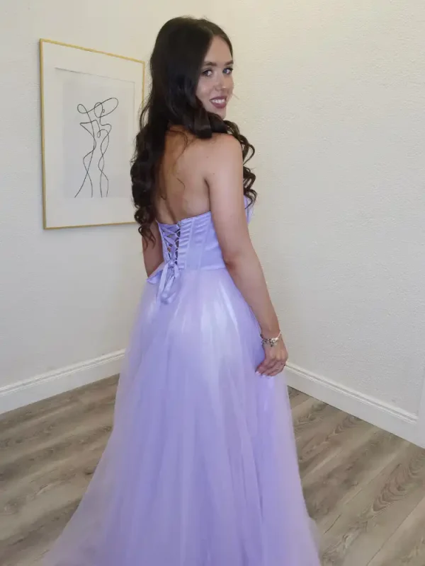 kity lilac corset ballgown