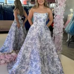 Cara Floral Print Gown