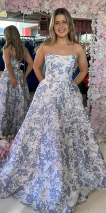 Cara Floral Print Gown