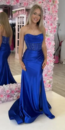 Clodagh Royal Blue Fitted Dress