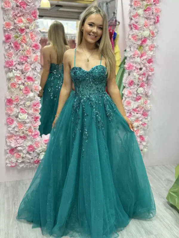 green ballgown green ballgown