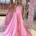 pink sweetheart ballgown