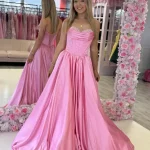 pink sweetheart ballgown